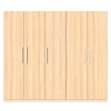 Tủ quần áo gỗ MDF Juno Sofa 5 cánh 2 ngăn màu vàng sồi 220 x 55 x 200cm